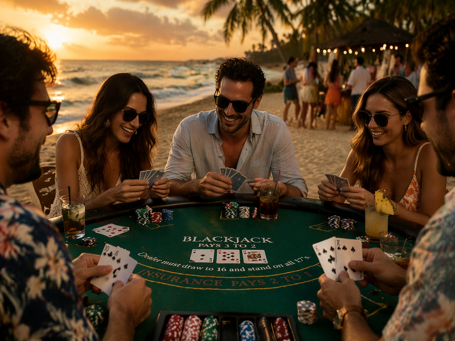 Blackjack table entertainment