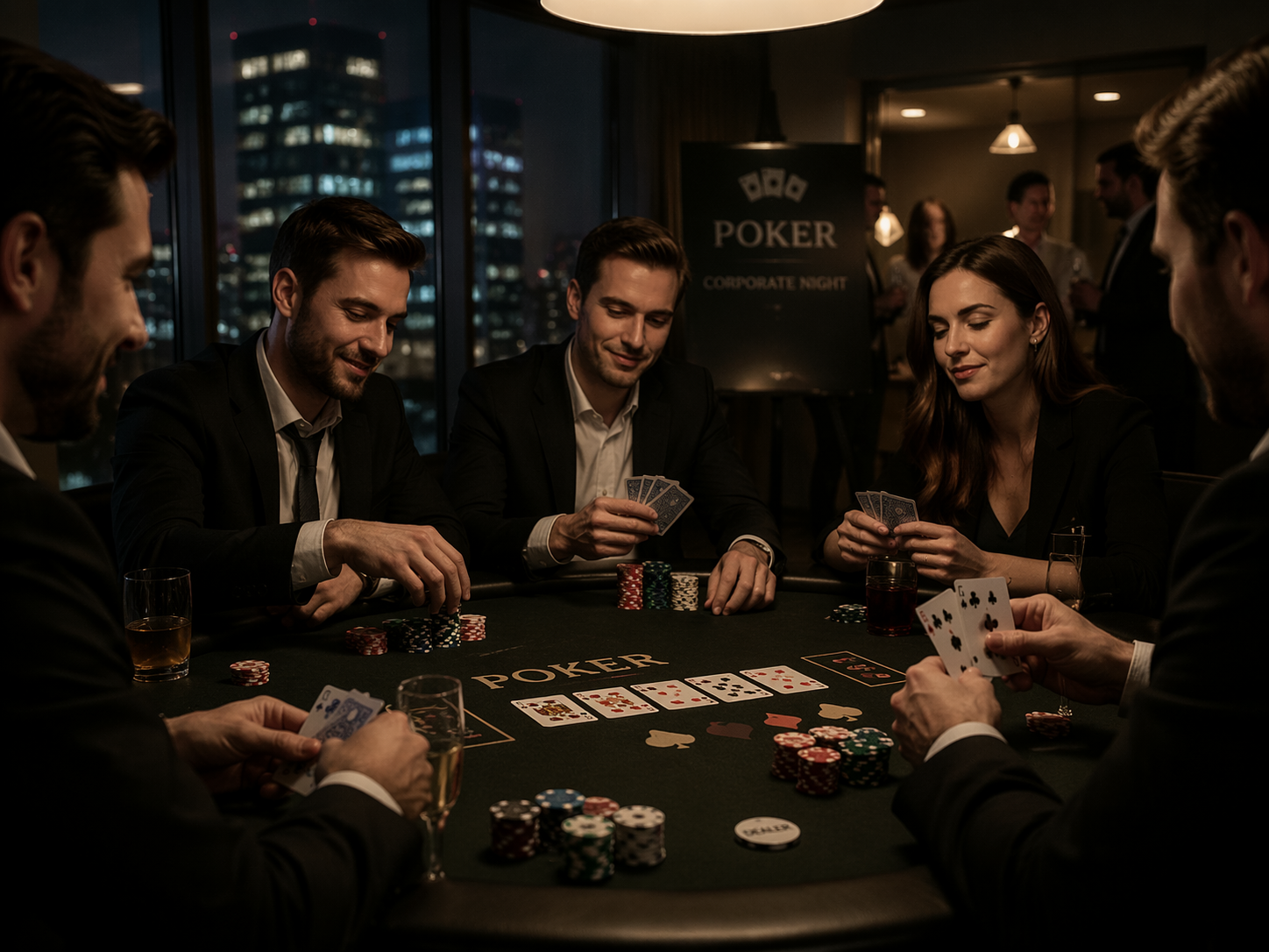 Poker table entertainment