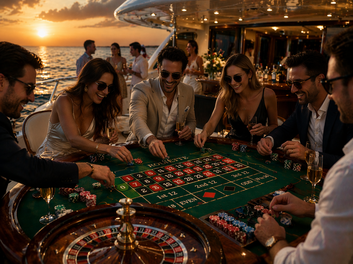 Roulette table entertainment